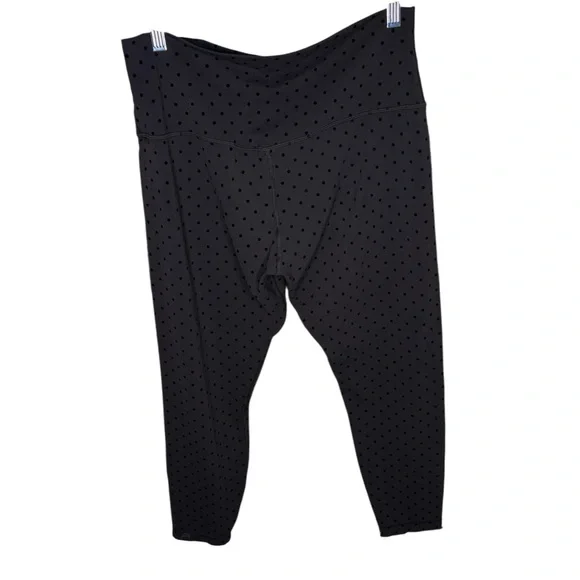 Lululemon Align High-Rise Pant 25" *Flocked in Polka Flock Black Size 12 - Picture 5 of 7